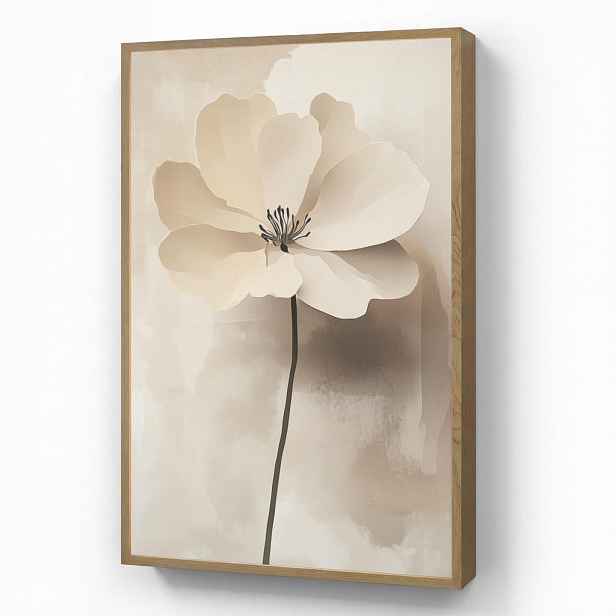 OnlyWow NÁSTĚNNÁ LAMPA S AKUMULÁTOREM Květina - béžová - barva - stín 60x90 cm