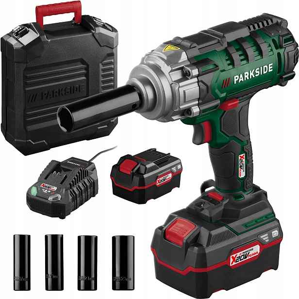 Rázový Utahovák Parkside Passk C4 20 V, Sada Akumulátor, Nabíječka Kufr
