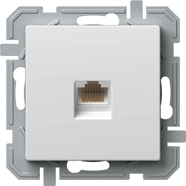 Zásuvka datová TEM Logiq CAT5E 1× RJ45 bílá