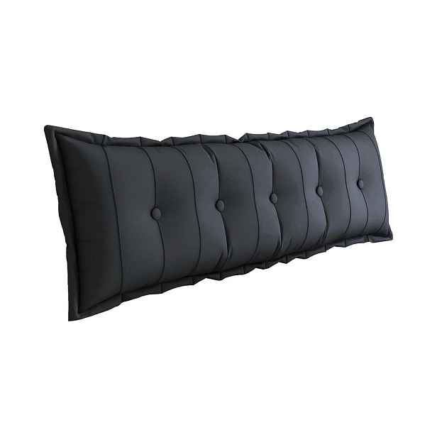 Vercart ZÁDOVÝ POLŠTÁŘ plyš Černý 160 cm