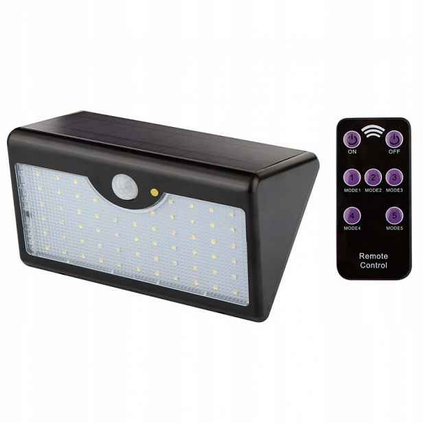 Solární lampa nástěnná ovladač Smd Led 900lm 99-091