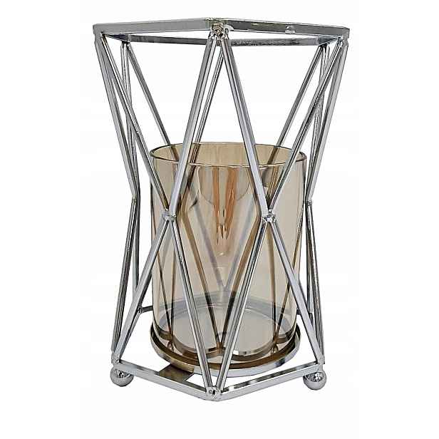Svícen Lampion Silver BC-9 Svíčka