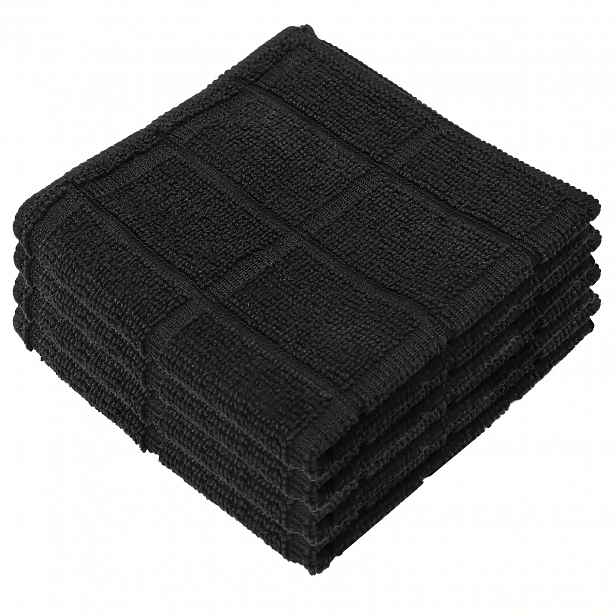 TEMU 25x25 cm, Mikrovláknová kuchyňská utěrka, Kostkovaný design, Ultra měkká a vysoce savá