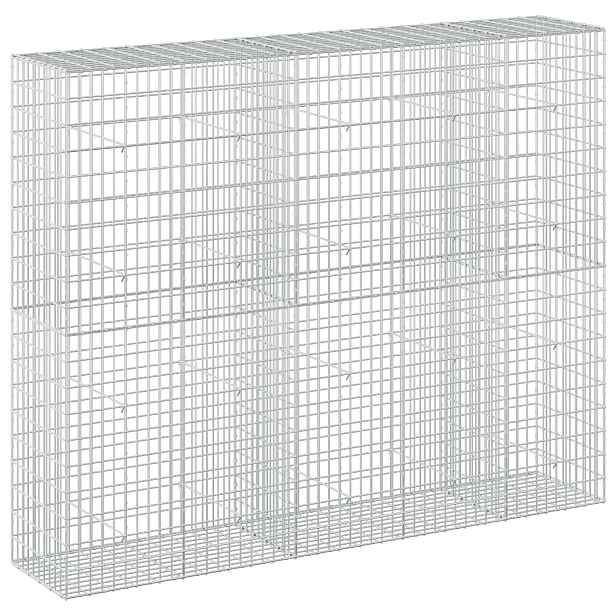 vidaXL Gabion s drátem 3,5 mm a síťkou 5x10 cm 250x50x200 cm