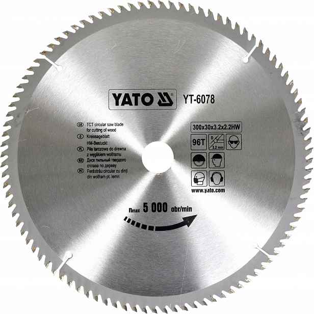 Vidiový Kotouč 300X96TX30 MM Yato YT-6078