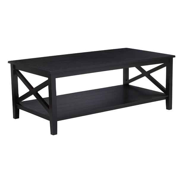 Černý konferenční stolek 60x120 cm Heritage – Premier Housewares