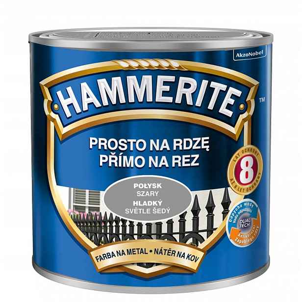 Hammerite Barva na rez 2,5L Šedý Lesk
