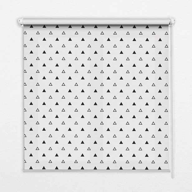 TULUP VNITŘNÍ roleta - okenní roleta - roleta - 100x140 cm - Trojúhelníky