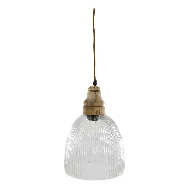Závěsné skleněné světlo Mirabelle - Ø 23*33 cm Chic Antique