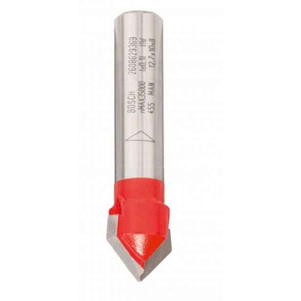 Bosch - Frézovací bit na dřevo, V-žlábkovací, 12,7x44,5 mm 2608629369