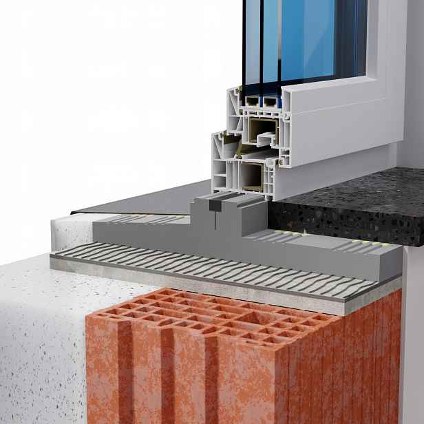 Teplý oboustranný parapet Xps Termo Trocal 76