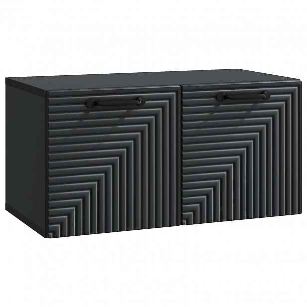 vidaXL Nástěnná TV skříň Černá 59,5 x 31 x 30 cm Kompozitní dřevo