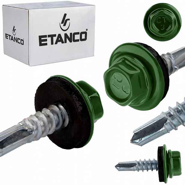 Samovrtné šrouby do oceli a kovu Etanco GT5 5,5x25mm Ral 6011 250 ks