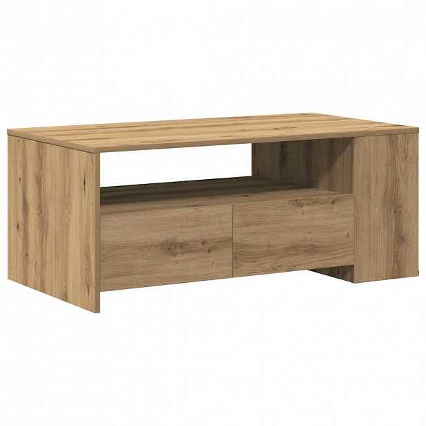 vidaXL Konferenční stolek Artisanový dub 102 x 55 x 43,5 cm