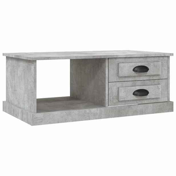 vidaXL Konferenční stolek betonově šedý 90x50x35 cm kompozitní dřevo