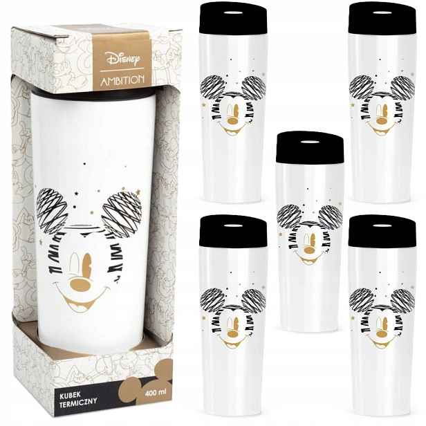 5x Termohrnek Láhev Na Pití Termoska Ambition Disney myšák Mickey 400ml