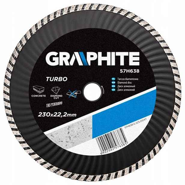 Graphite Diamantový kotouč 230 x 22.2 mm 57H638