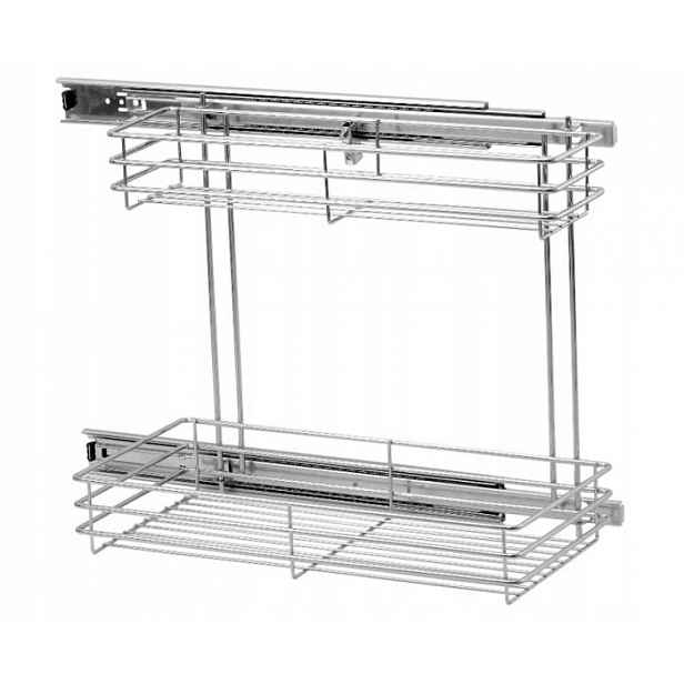 Koš Cargo Mini Boční Chromová Skříňka 300 MM PTJ003C Amix x2 Kpl
