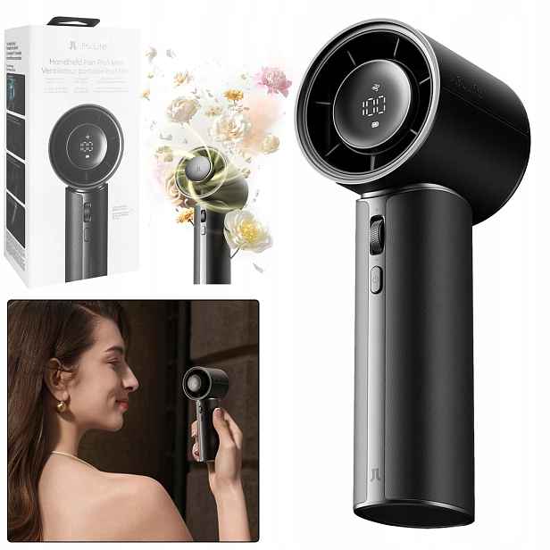 JisuLife Výkonný přenosný ventilátor Usb-c 4250 mAh 30h Premium