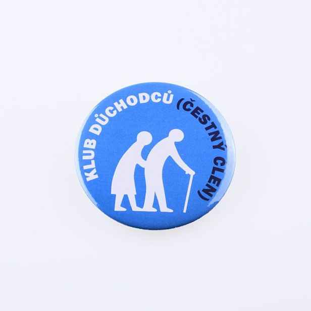 Klub důchodců - placka