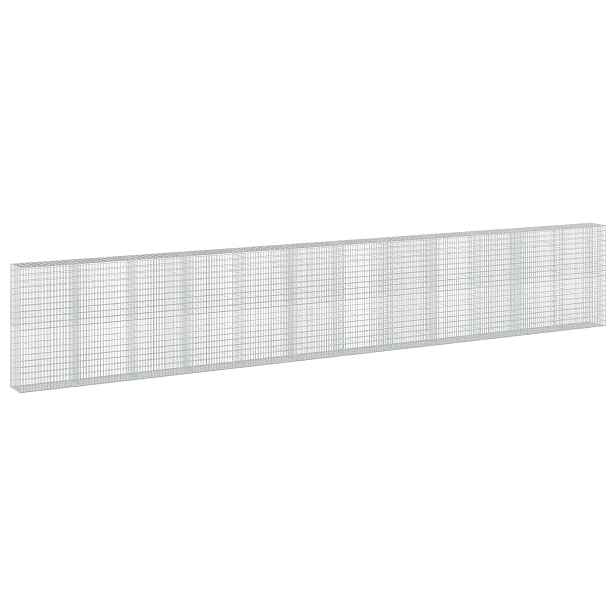 vidaXL Gabion s drátem 3,5 mm a síťkou 5x10 cm 1200x50x200 cm