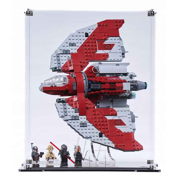 Vitrína Blacked Brick pro Lego Star Wars 75362 Vesmírný raketoplán Jedi T6 Ahsoki