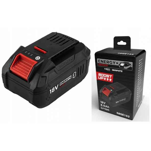 Akumulátor Energy+ 18V Li-ion 8.0AH Boost Up 58GE152 Graphite