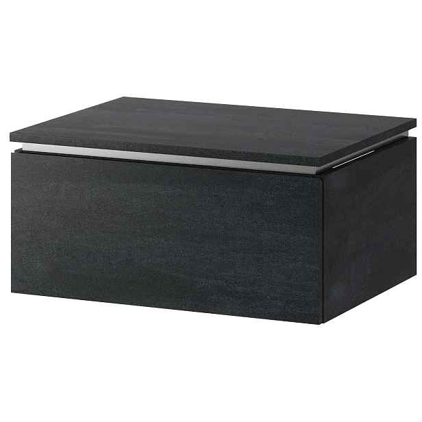 Szynaka Závěsná skříňka pod umyvadlo Letto 03 60 cm černý beton