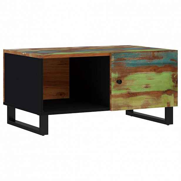 vidaXL Konferenční stolek 80 x 50 x 40 cm recyklované dřevo a kompozit