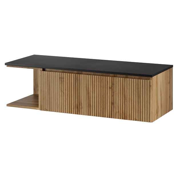 Szynaka Závěsná skříňka pod umyvadlo Loris 42 120 cm dub Wotan/černá