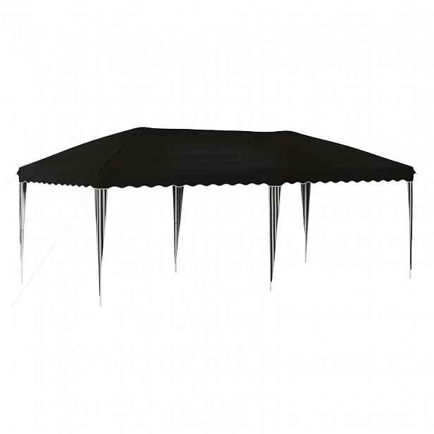 vidaXL Párty stan s výsuvným stánkem 575 x 290 x 245 cm Černá
