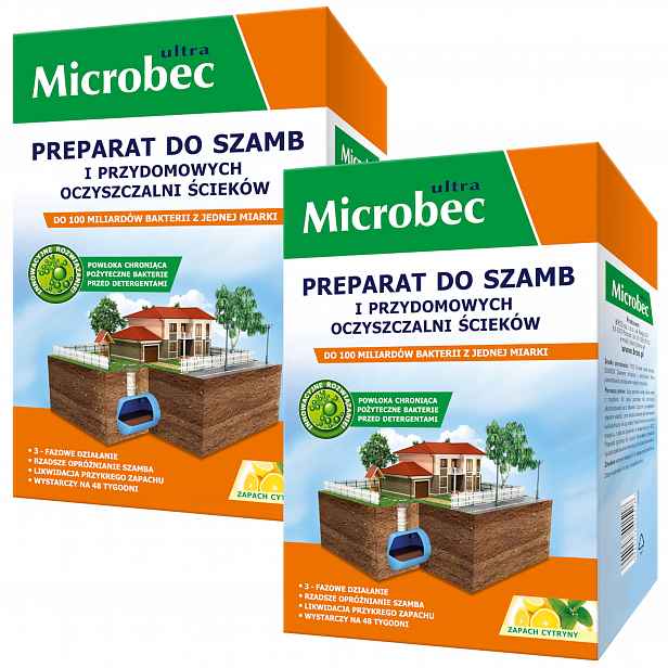 Přípravek Aktivní bakterie do septiku Sáček 36 x 25 g Citron Microbec