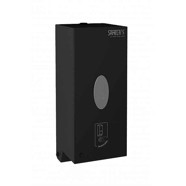Sanela - Dávkovač mýdla/dezinfekce, 850 ml, matná černá SLZN 71EV