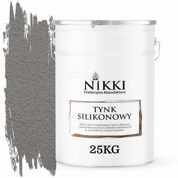 Silikonová Omítka Fasádní Šedá Tmavá Studená F275 25KG Zrno 1.5mm