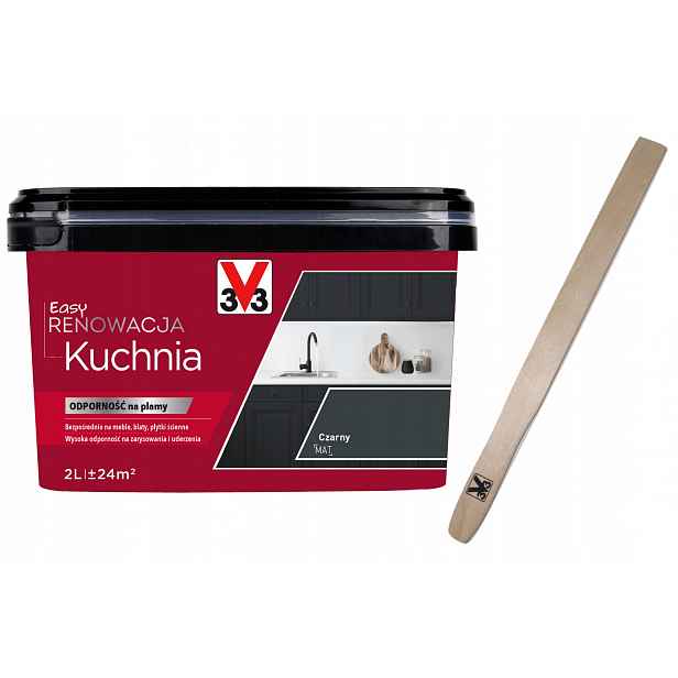 V33 Easy Renovace Kuchyně Černá Mat 2L