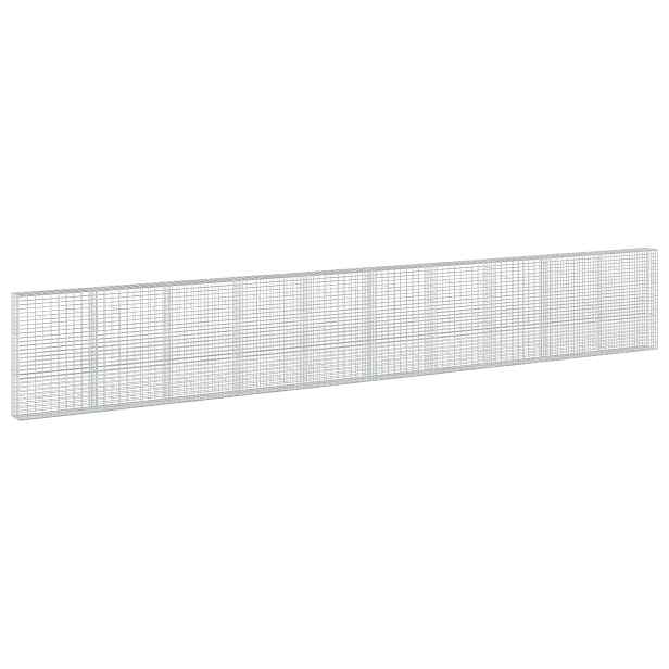 vidaXL Gabion s drátem 3,5 mm a síťkou 5x10 cm 1000x30x150 cm