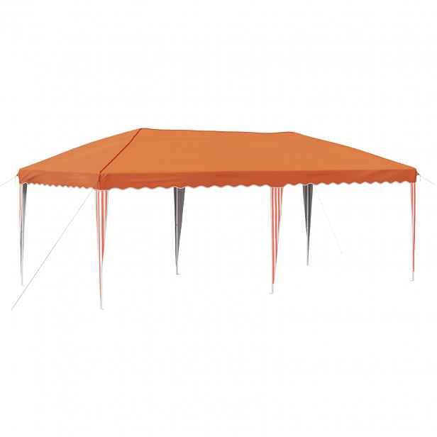 vidaXL Párty stan s výsuvným stánkem 575 x 290 x 245 cm Oranžová