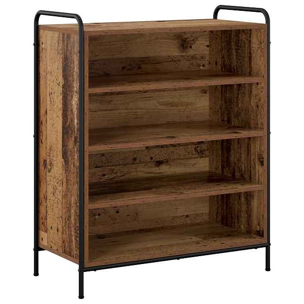 vidaXL Skříň na obuv 76 x 36,5 x 93 cm Kompozitní dřevo Staré dřevo