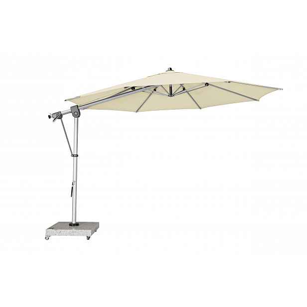 Zahradní výkyvný slunečník s boční tyčí Doppler EXPERT 350P, přírodní DP438247T820