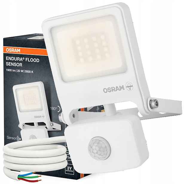 Led reflektor Snímač pohybu a soumraku 20W 3000K 1800lm IP44 Endura