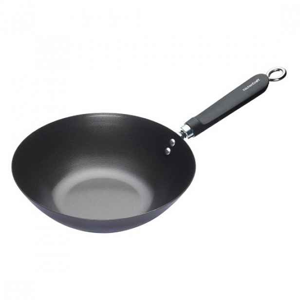 Pánev Wok, uhlíková ocel, 30 cm - Kitchen Craft