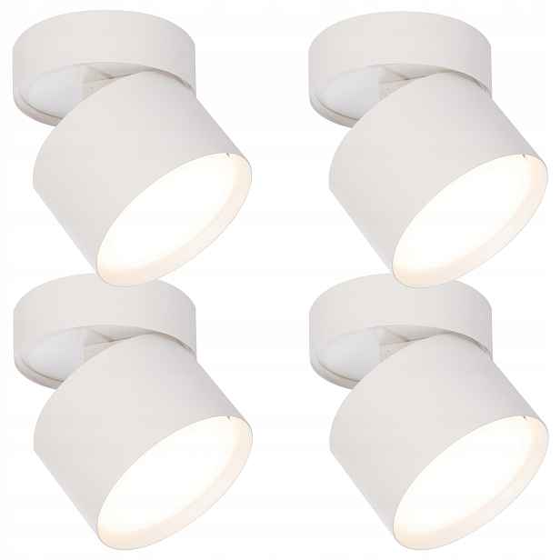 4x stropní svítidlo Led Halogenové svítidlo GX53 Spot Pohyblivé nástěnné svítidlo Reflektor