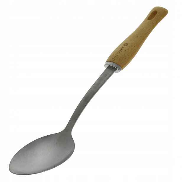 Naběračka de Buyer B Bois 33,5 cm nerezová ocel bukové dřevo