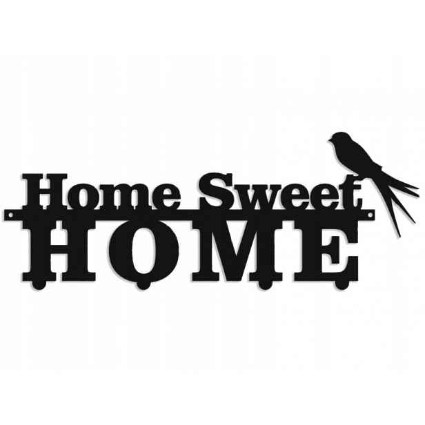 Věšák Ocel Oblečení Citát Nápis Home Sweet Home
