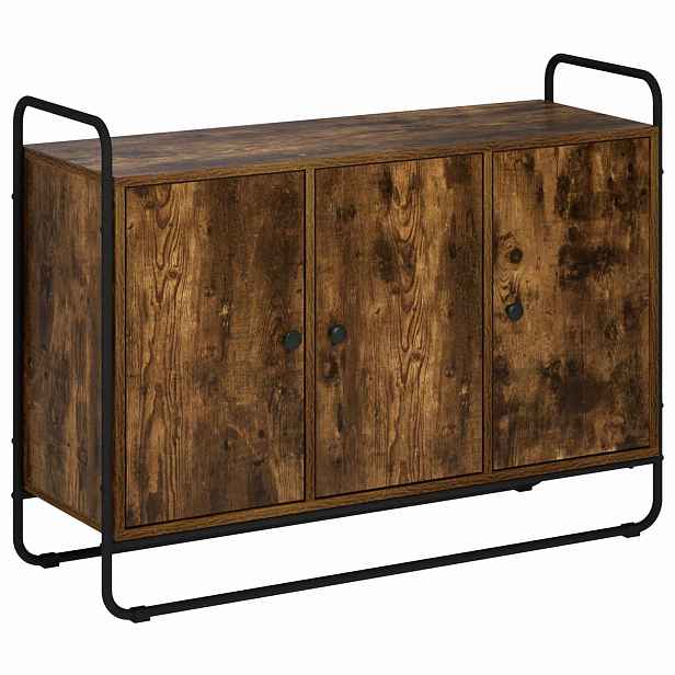 vidaXL Příborník Kouřový dub 102 x 35 x 75 cm Kompozitní dřevo