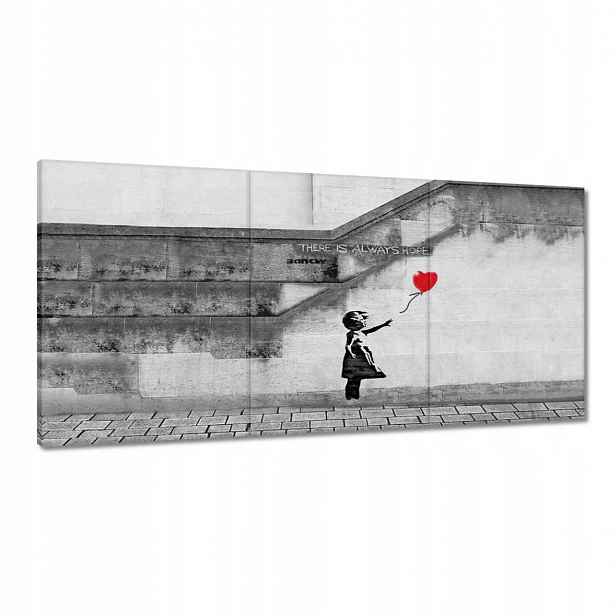 Obrazy 120x60 Banksy Dívka Hope