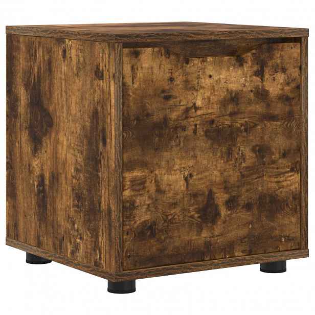 vidaXL Koupelnová skříň 40,5 x 40 x 44 cm Kompozitní dřevo Kouřový dub