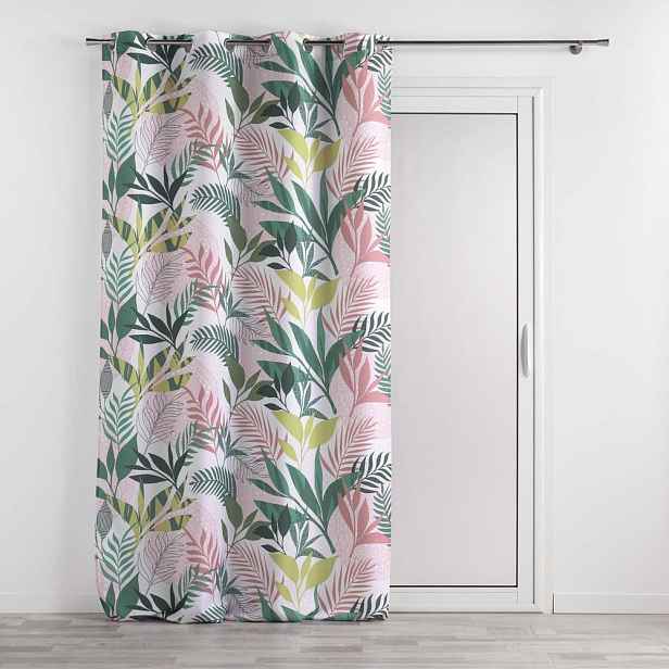 Zelený/růžový závěs 140x260 cm Assana – douceur d'intérieur