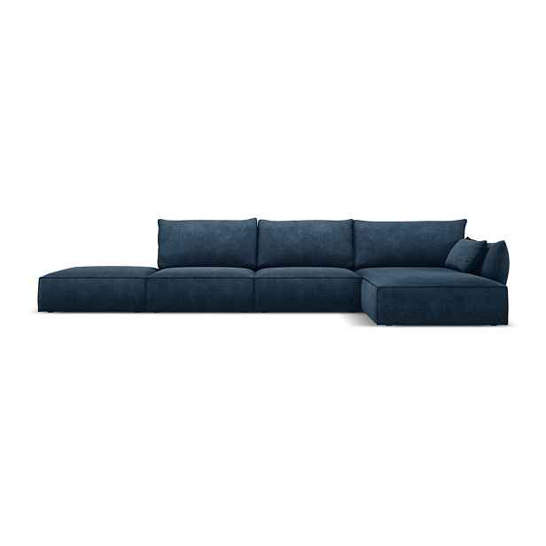 Tmavě modrá rohová pohovka (pravý roh) Vanda – Mazzini Sofas