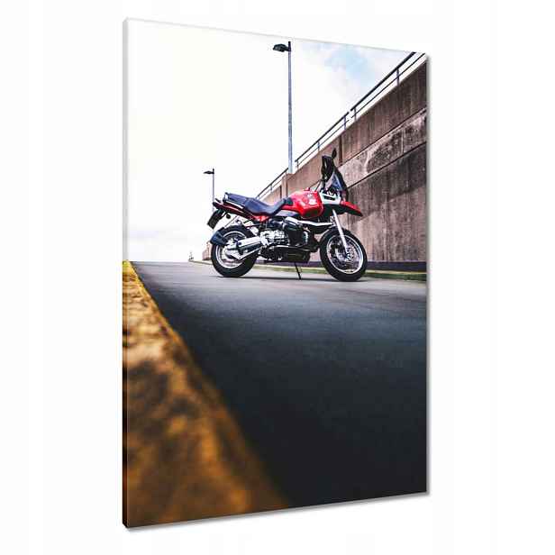 Obrazy 70x100 Červený motocykl Bmw